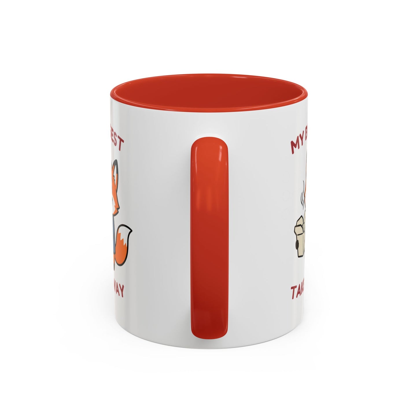 My Biggest Takeaway Fox Mug | Funny Office Meeting Pun Cup | Coworker Gift | Animal Humour Accent Mug 11oz 15oz