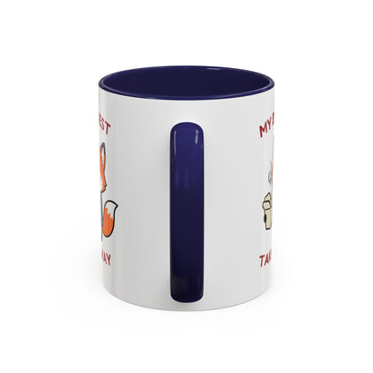 My Biggest Takeaway Fox Mug | Funny Office Meeting Pun Cup | Coworker Gift | Animal Humour Accent Mug 11oz 15oz